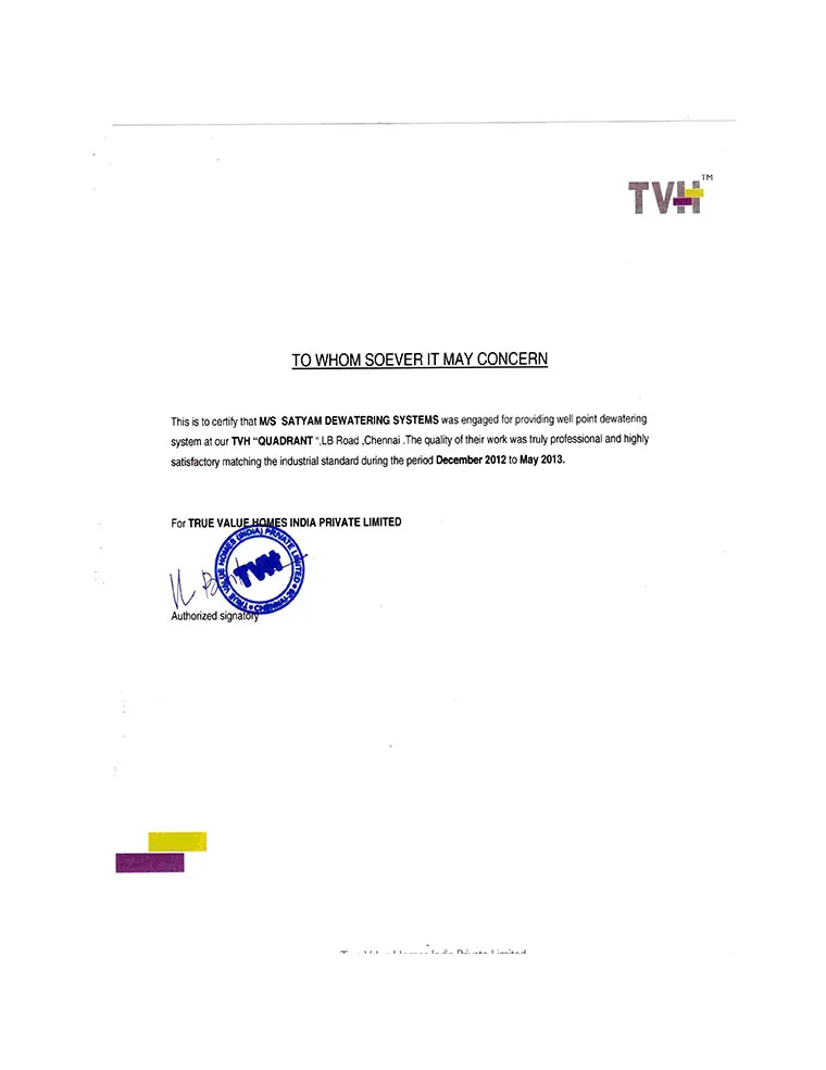 Dewatering